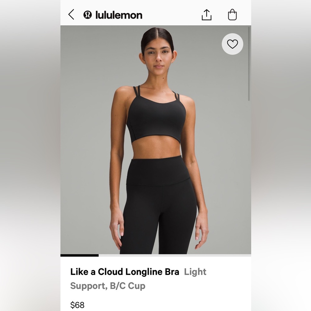 Lululemon - Like a Cloud Longline Bra